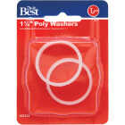 Do it Best 1-1/4 In. x 1-1/4 In. Clear Poly Slip Joint Washer (2-Pack) Image 2