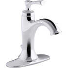 Kohler Elliston Chrome 1-Handle Lever 4 In. Centerset Bathroom Faucet with Pop-Up Image 1