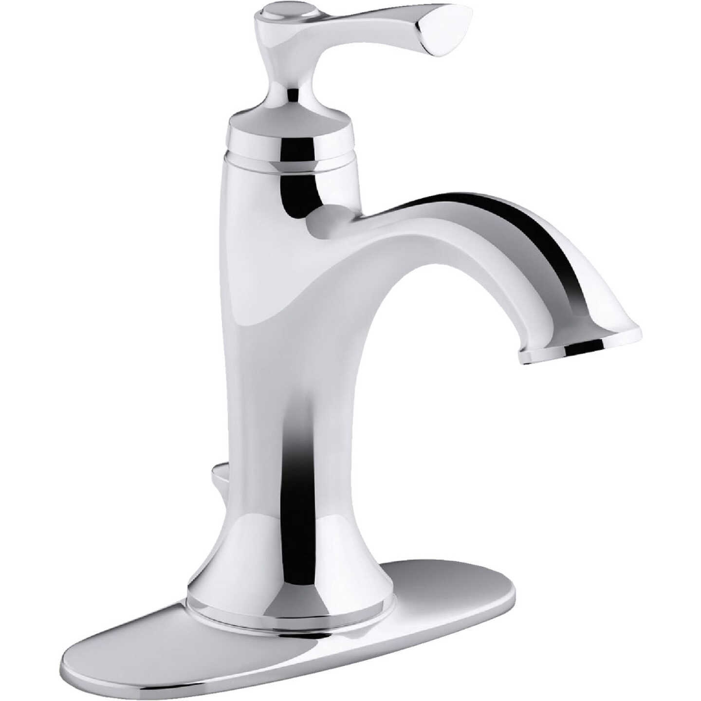 Kohler Elliston Chrome 1-Handle Lever 4 In. Centerset Bathroom Faucet with Pop-Up Image 1