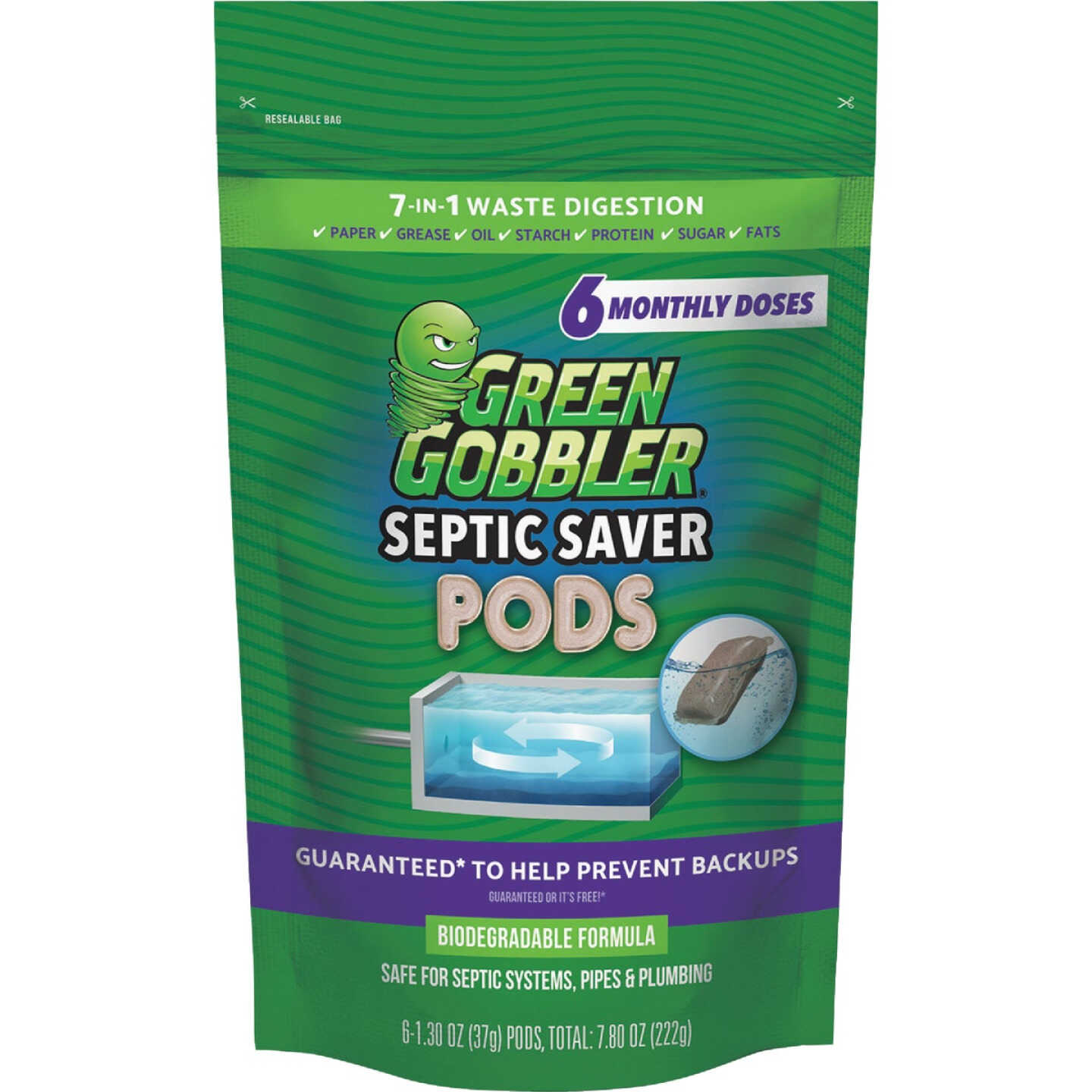 Green Gobbler Septic Saver 12.77 Oz. Septic Tank Treatment (6-Pack) Image 1