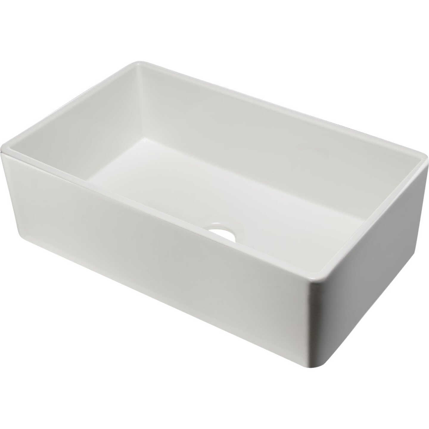 Elkay Fireclay 30 In. x 19-15/16 In. x 9-1/8 In. Single Bowl Farmhouse Kitchen Sink, White Image 1