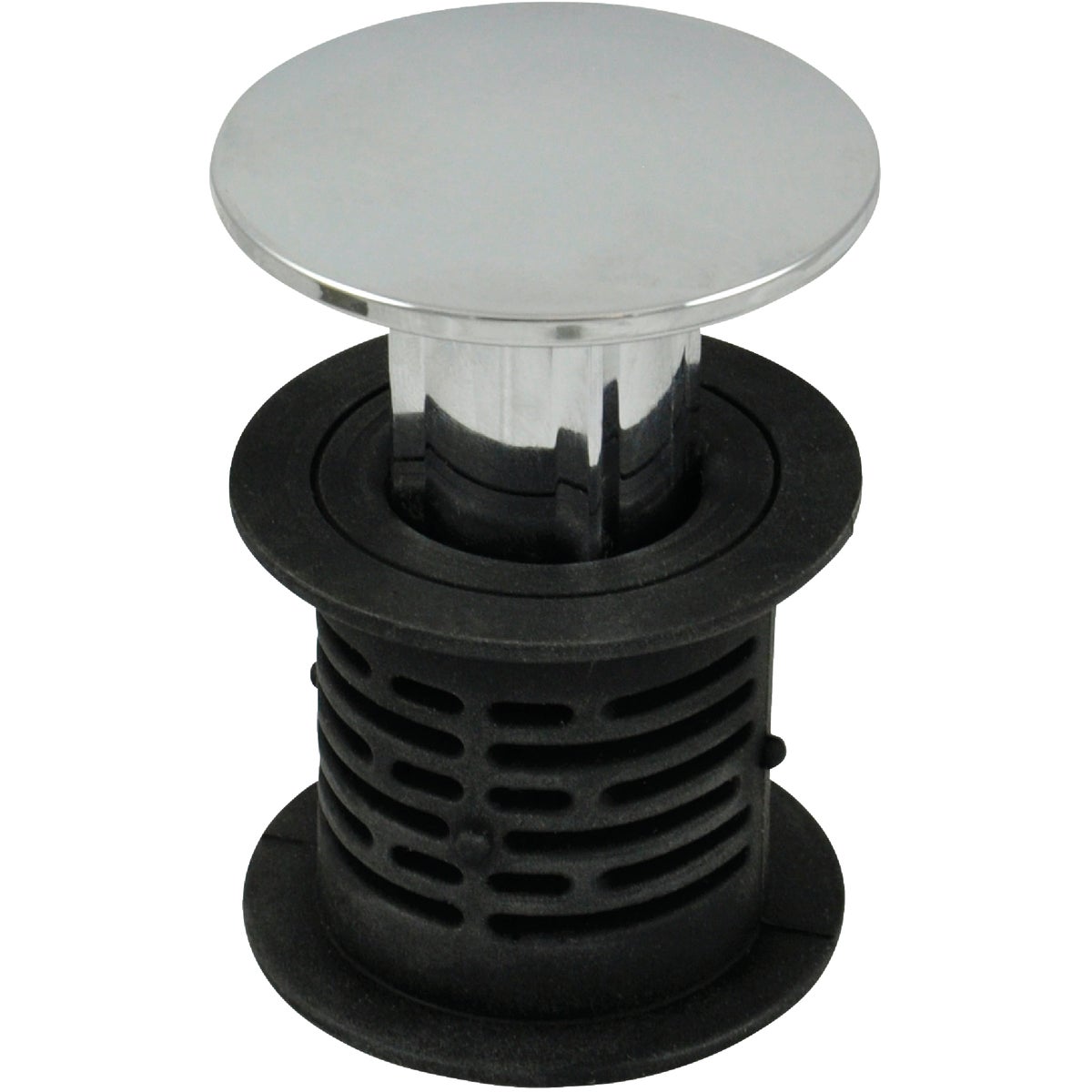 Danco 1-1/2 In. 2-in-1 Hair Catcher and Tub Drain Strainer with Chrome Finish Image 1