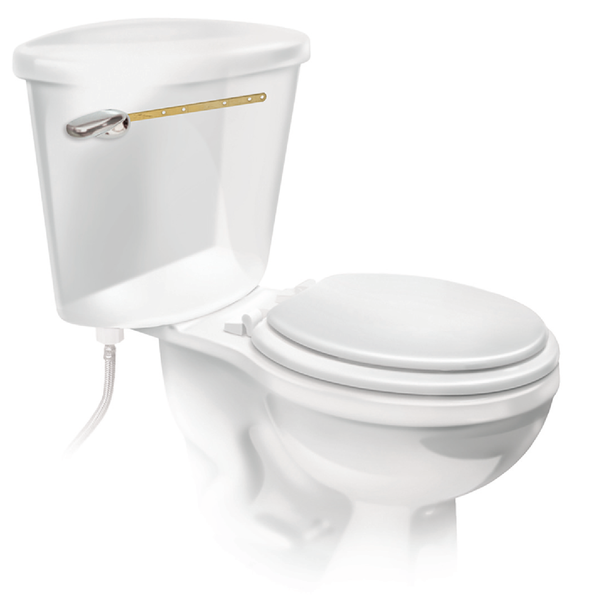 Fluidmaster Sure-Fit Brushed Nickel Tank Lever with Metal Arm Image 6