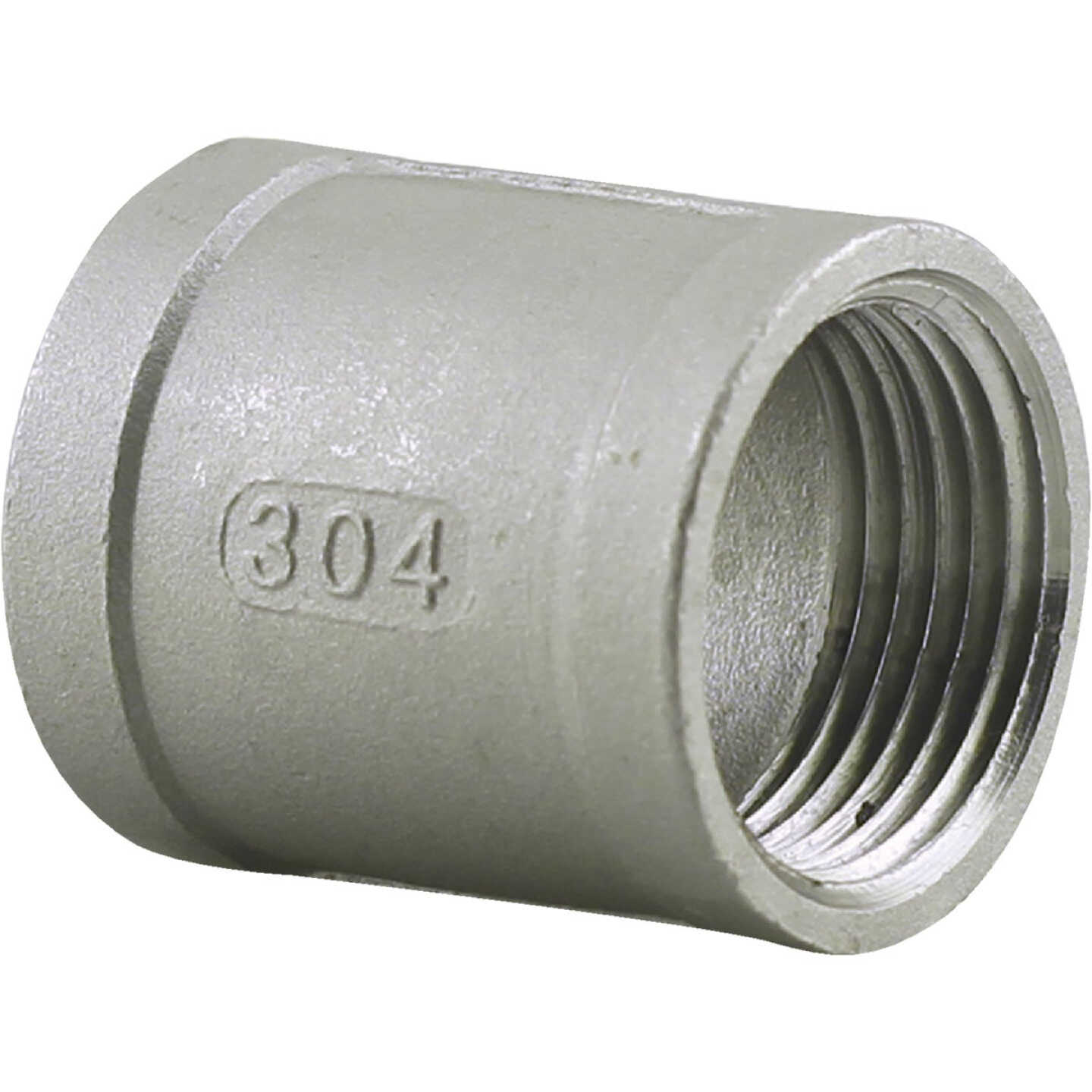 PLUMB-EEZE 1/2 In. FIP Stainless Steel Coupling Image 1