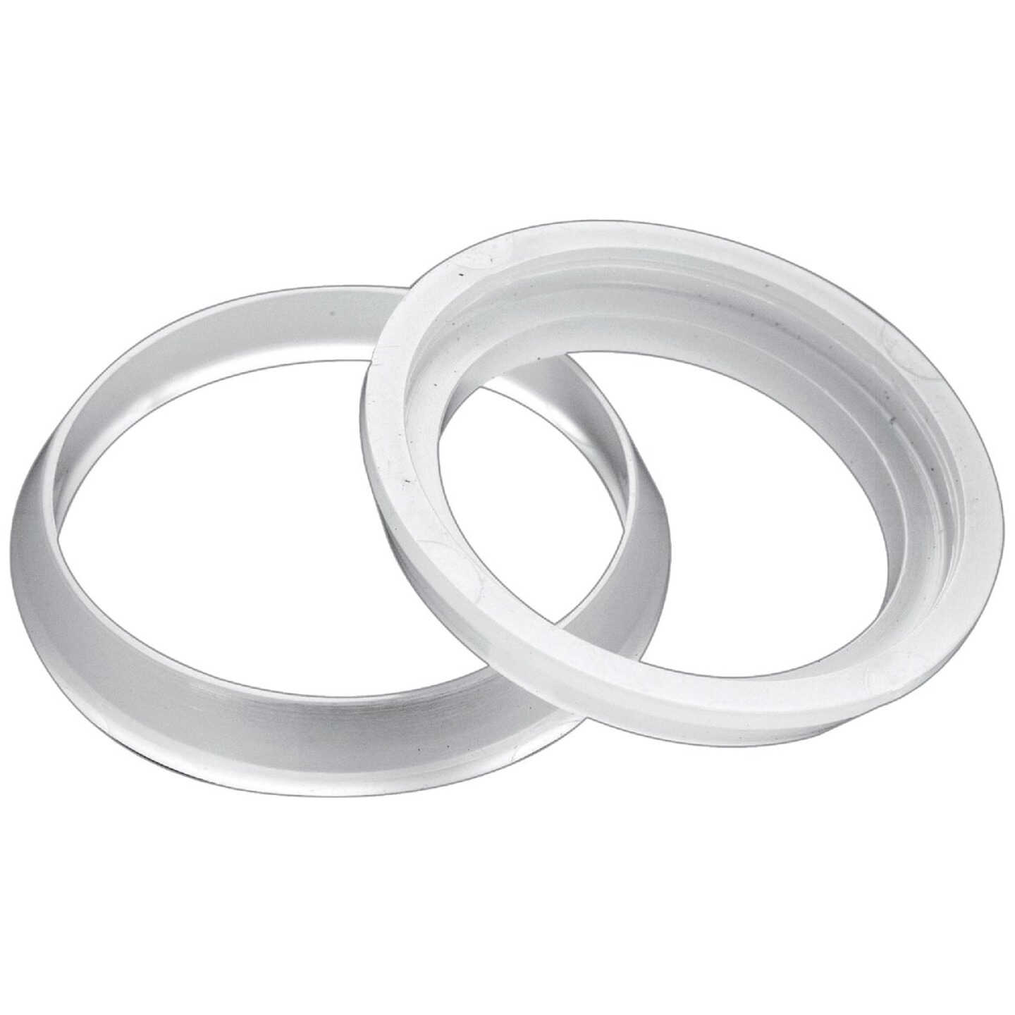 Do it Best 1-1/2 In. x 1-1/2 In. Clear Poly Slip Joint Washer (2-Pack) Image 1