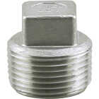 PLUMB-EEZE 3/4 In. MIP Square Head Stainless Steel Plug Image 1