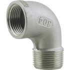 PLUMB-EEZE 1-1/4 In. FIP 90 Deg. Stainless Steel Street Elbow (1/4 Bend) Image 1