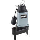 Wayne 1/2 H.P. Cast Iron Sewage Ejector Pump with Piggyback Tether Switch Image 1