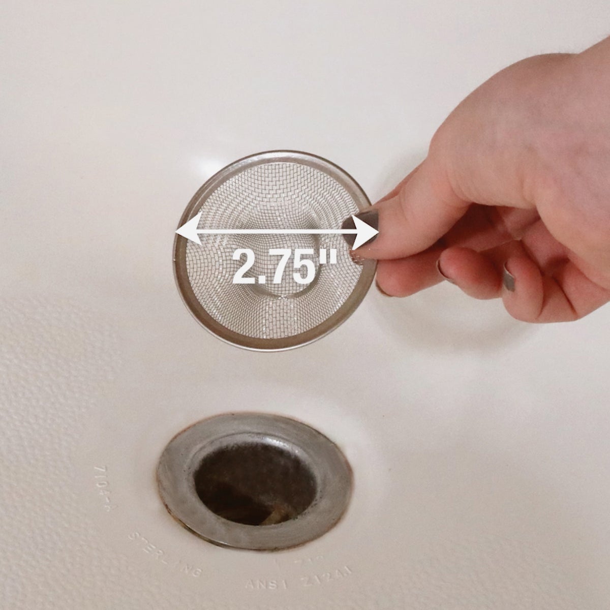 Danco 2-3/4 In. Stainless Steel Mesh Tub Drain Strainer Image 3