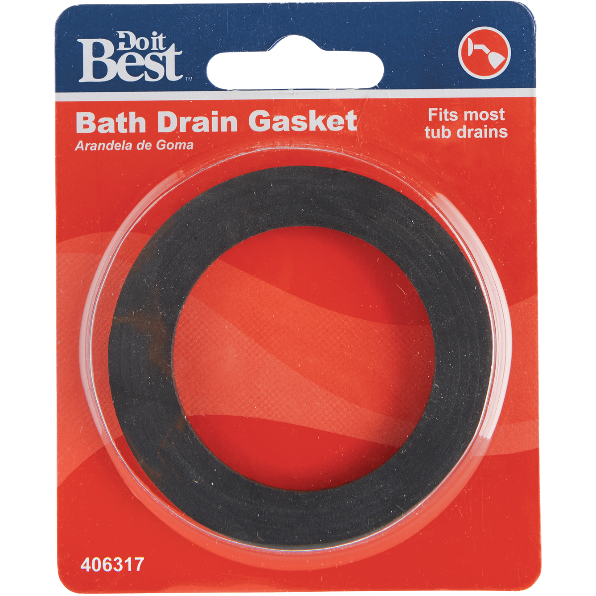 Do it 1-15/16 In. ID x 2-3/4 In. OD x 3/16 In. D Rubber Black Gasket Image 2