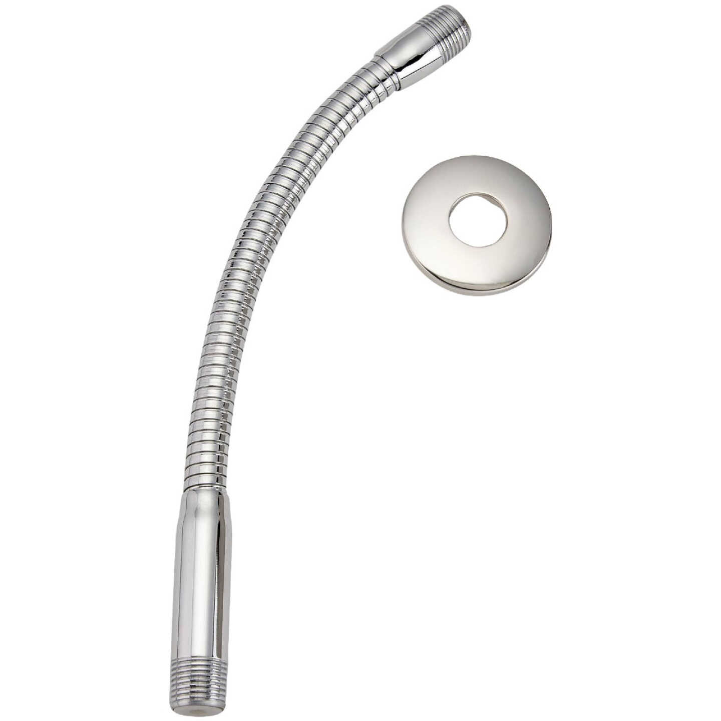 Do it Best 11-1/2 In. Chrome Flexible Shower Arm with Flange Image 1