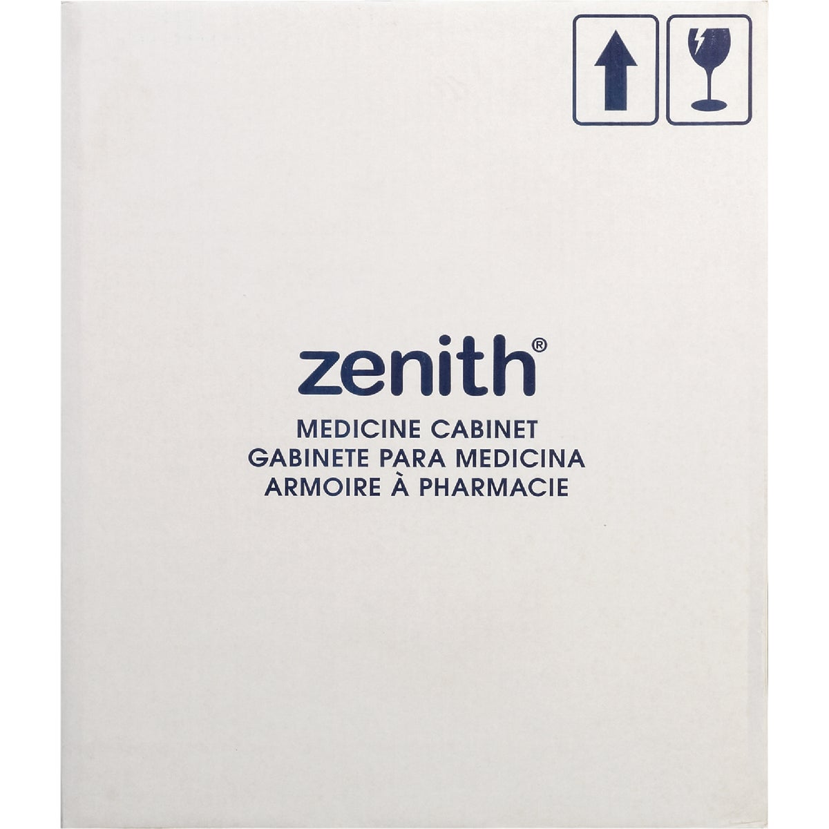 Zenith Stainless Steel 16.13 in W x 20.13 in H x 3.25 in D Single Mirror Surface/Recess Mount Medicine Cabinet Image 4