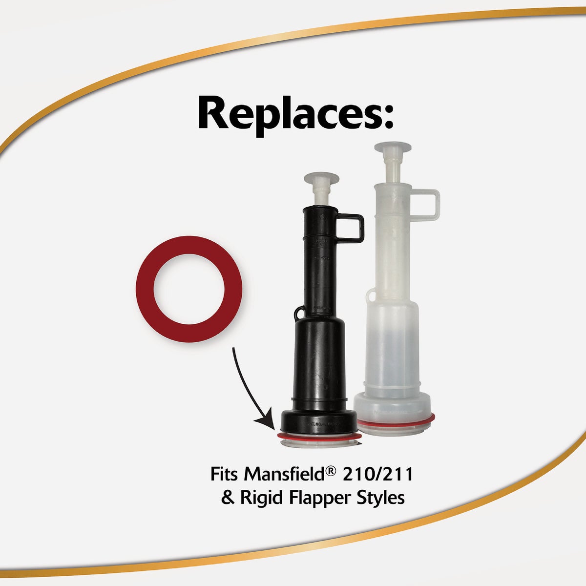 Korky 2X Long Life Toilet Flush Valve Seal Fits Mansfield 210 & 211 Image 3