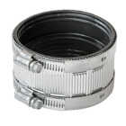 Black Swan 4 In. Neoprene No-Hub Coupling with Stainless Steel Clamps Image 1