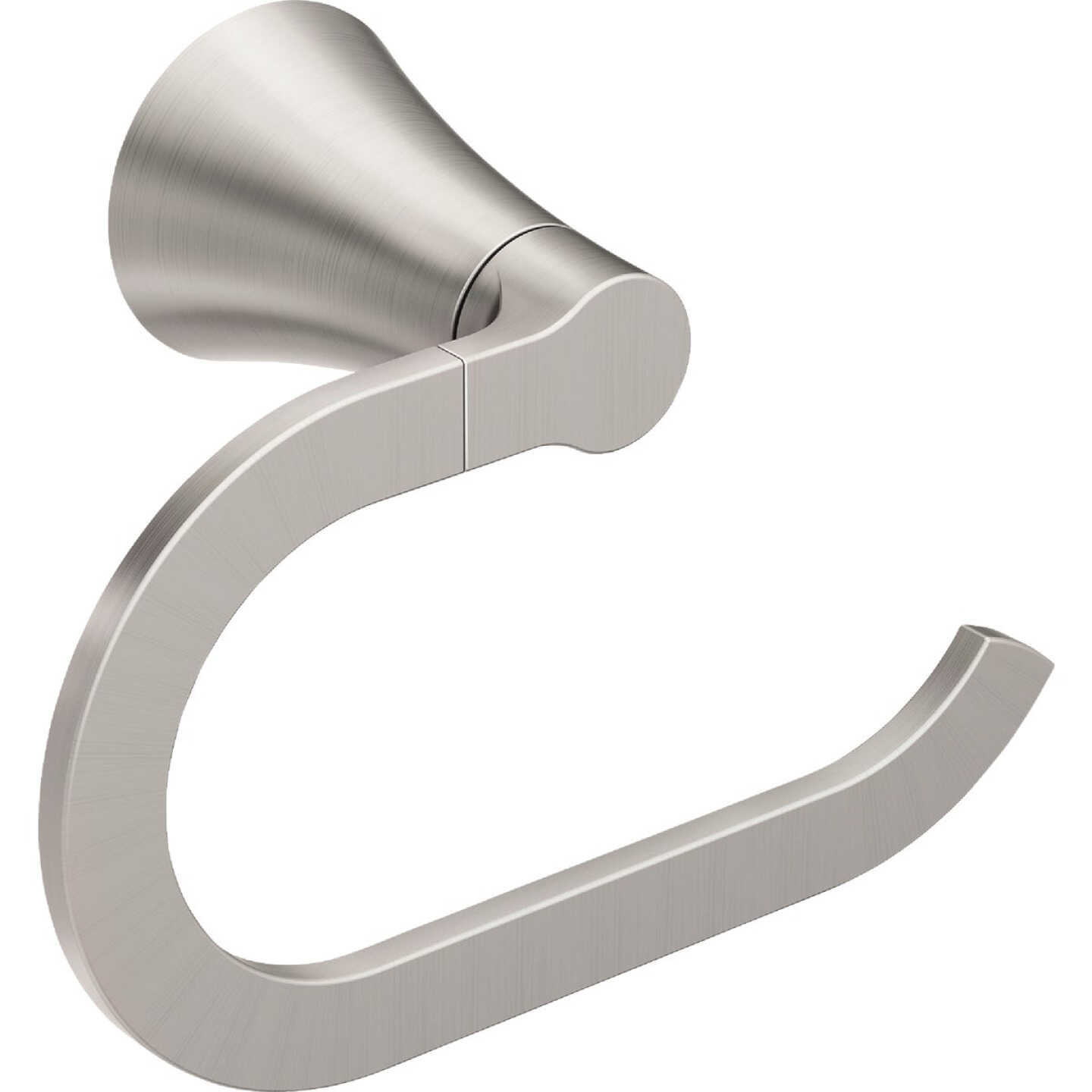 Moen Mikah Brushed Nickel Towel Ring Image 1