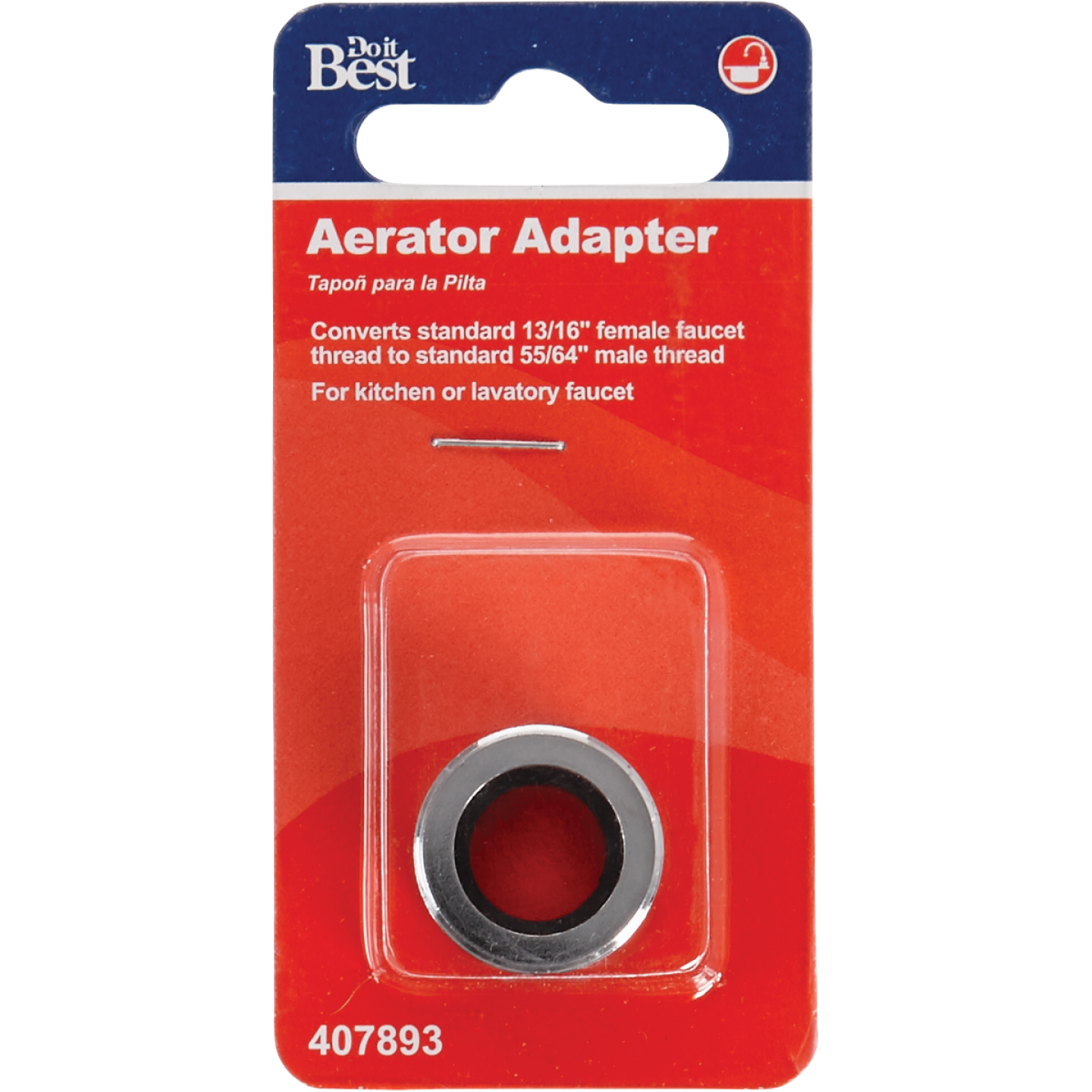 Do it 55/64"-27 Male to 13/16" x 27 Female Faucet Adapter Image 2