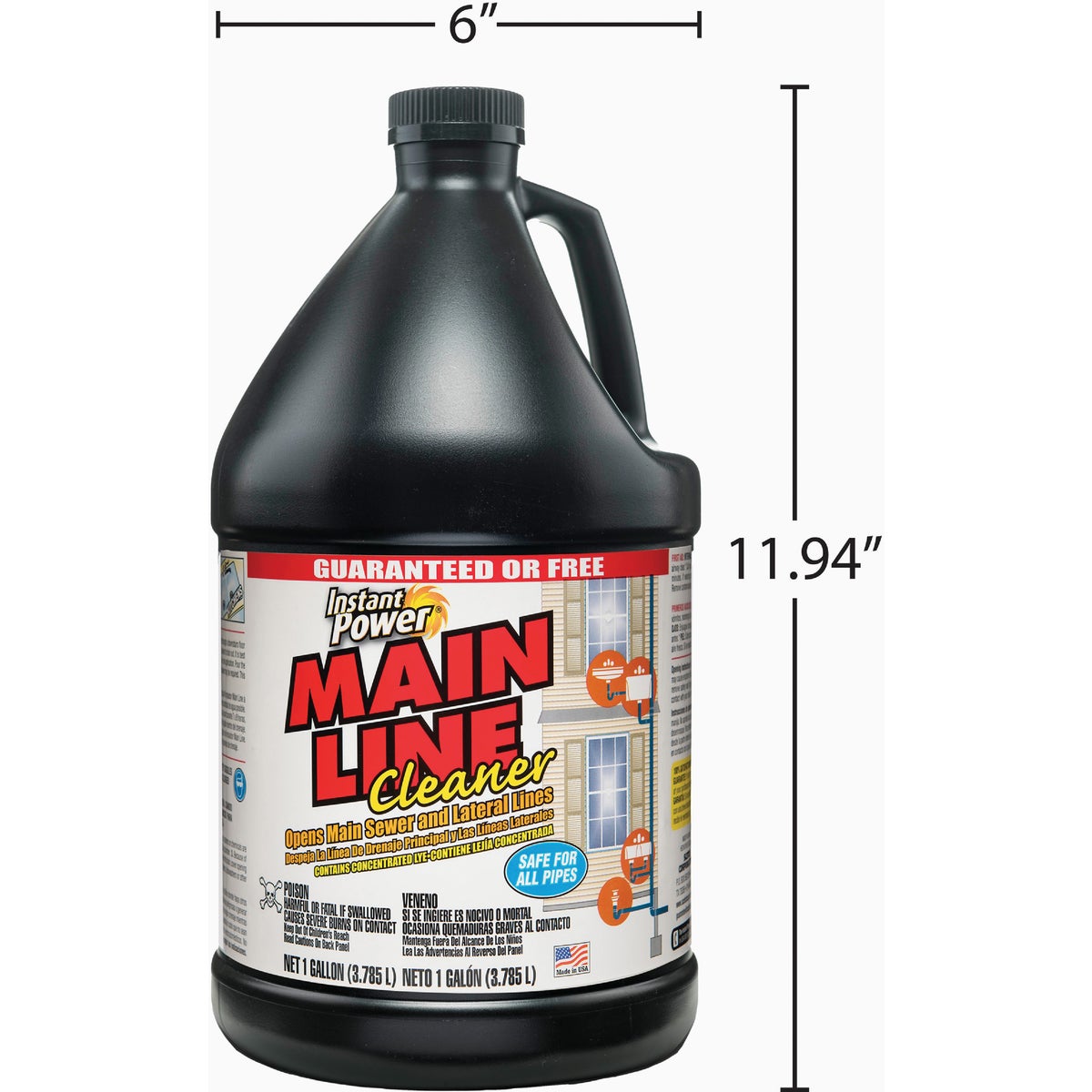 Instant Power Non-Acid Liquid 1 Gal. Sewer Line Cleaner Image 2