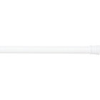 Zenith Zenna Home Straight 34-1/2 In. To 60 In. Adjustable Tension Shower Rod in White Image 4