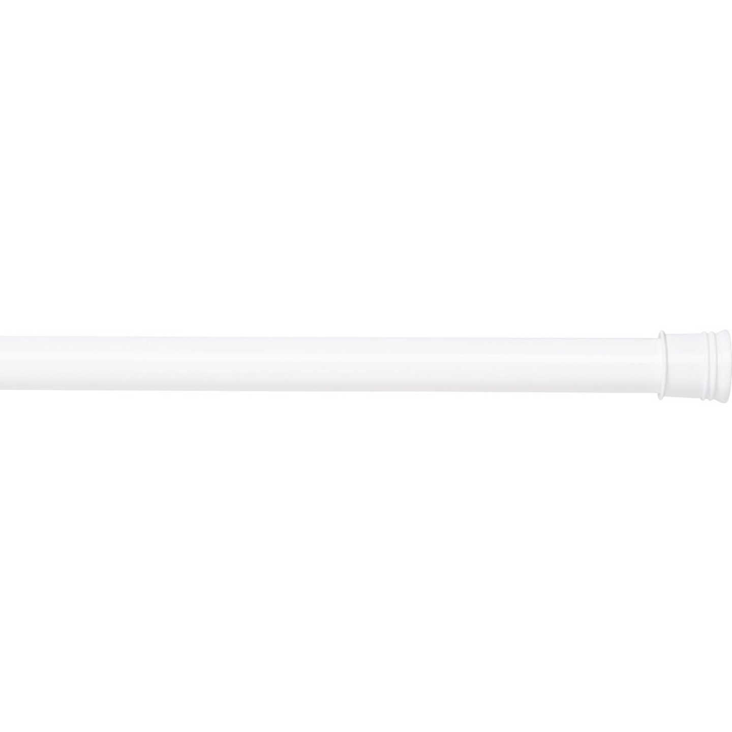 Zenith Zenna Home Straight 34-1/2 In. To 60 In. Adjustable Tension Shower Rod in White Image 4
