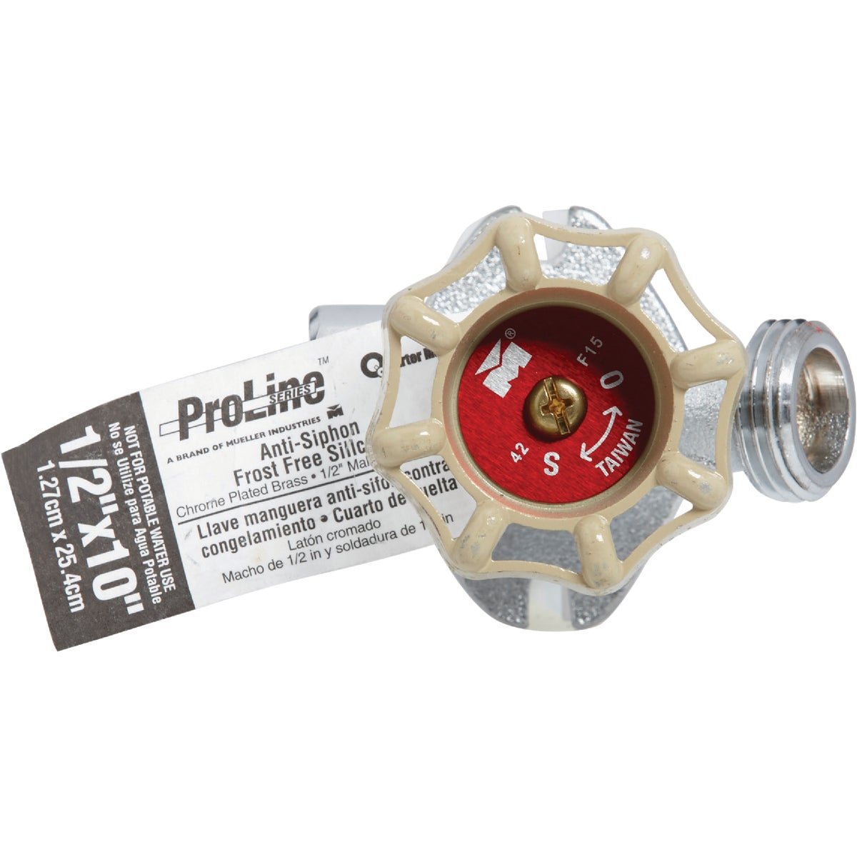 ProLine Chrome Plated Brass 1/2 In. MIP x 3/4 In. MHT 10 In. Frost Free Sillcock Image 2