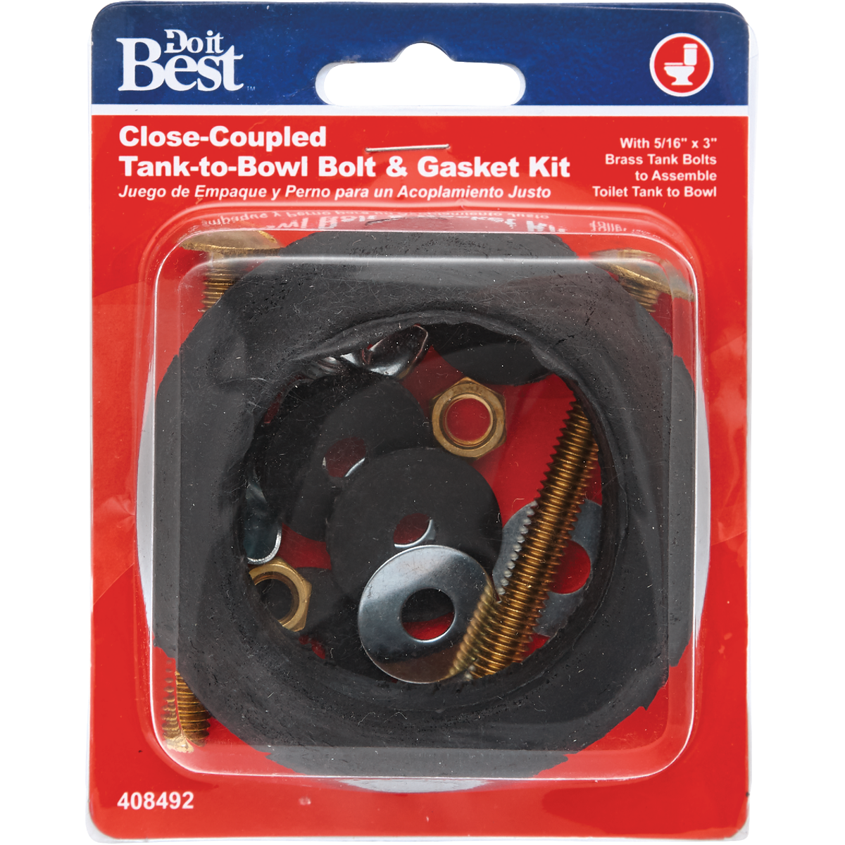 Do it 5/16 In. x 3 In. Toilet Bolt and Washer Kit  Image 2