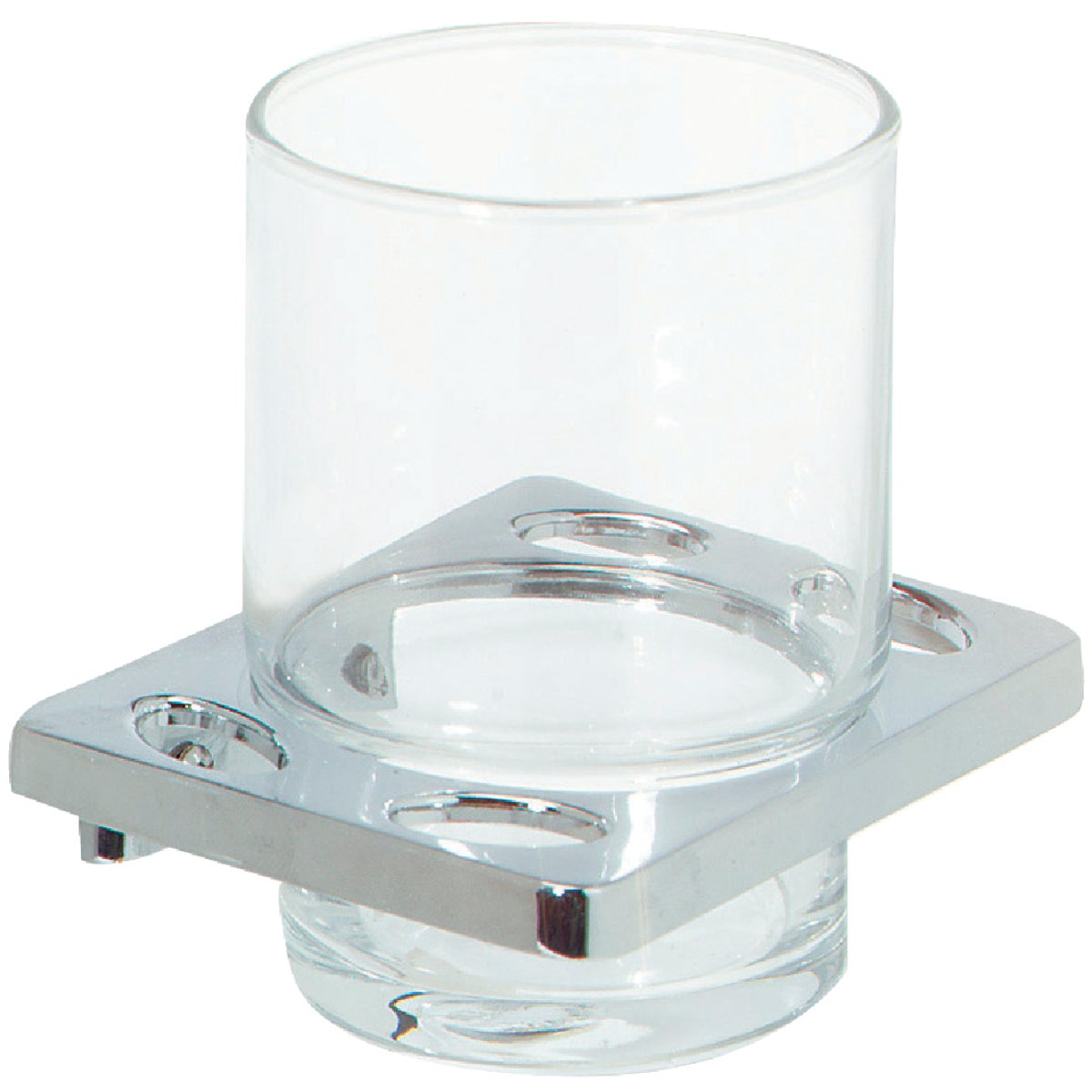 Home Impressions Alpha Chrome Toothbrush Holder Image 3