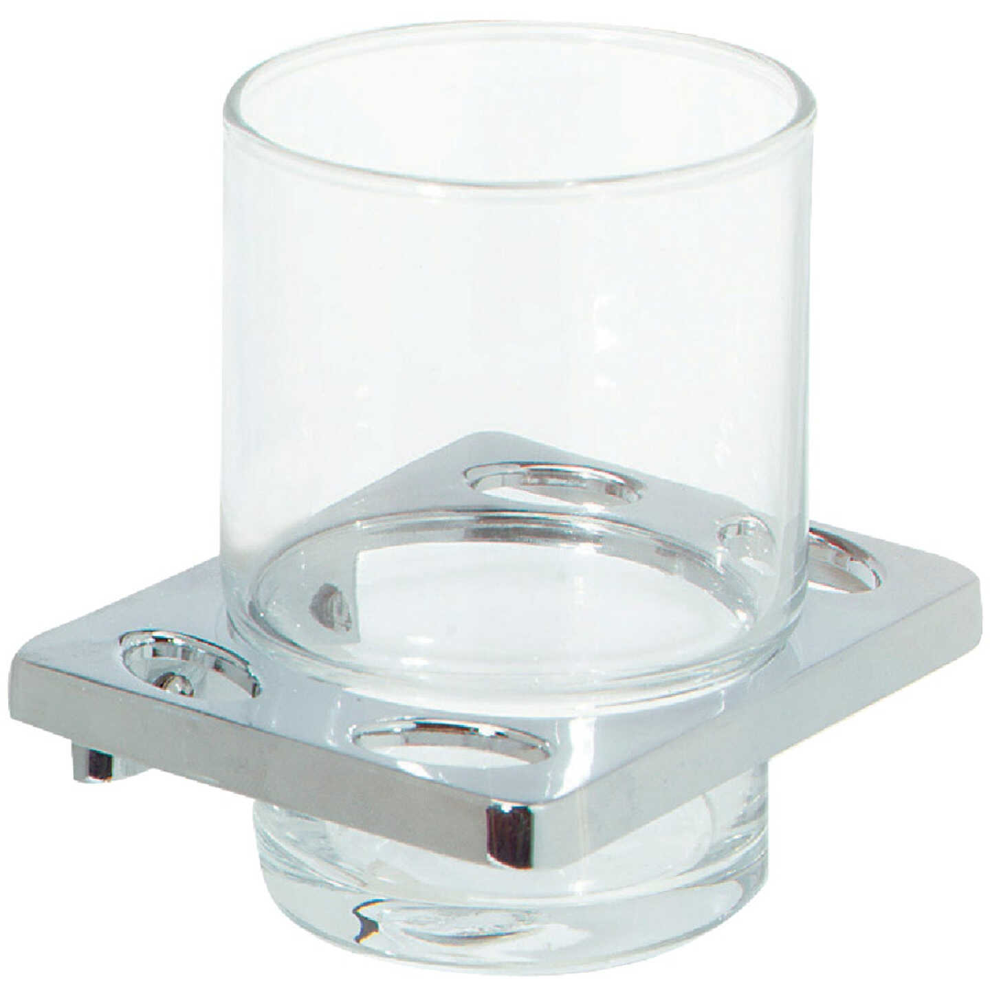 Home Impressions Alpha Chrome Toothbrush Holder Image 3