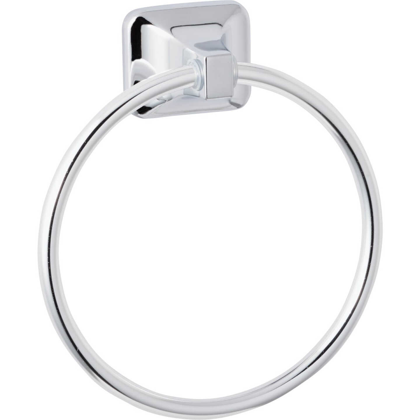 Home Impressions Vista Polished Chrome Towel Ring Image 1