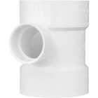 Charlotte Pipe 4 In. x 2 In. Reducing Sanitary PVC Tee Image 1