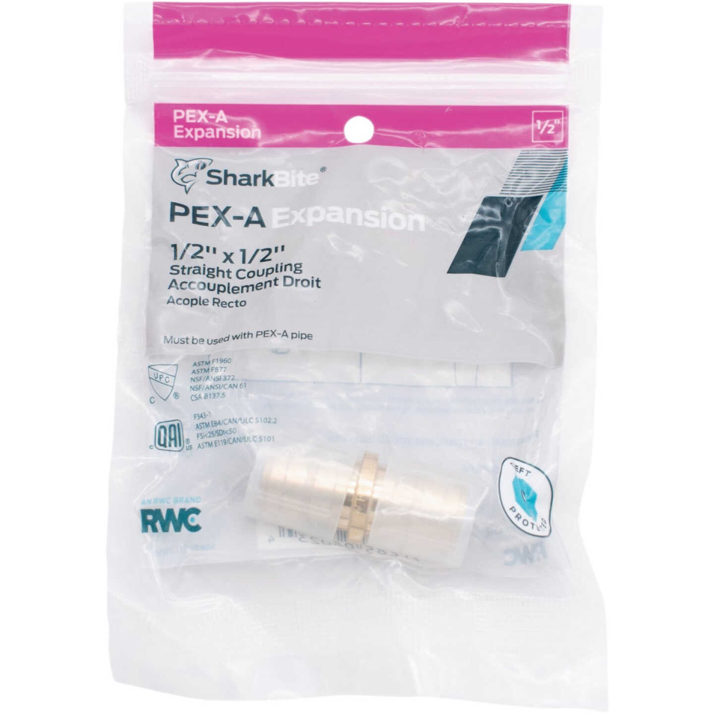 SharkBite PEX-A Brass 1/2 In. Coupling Image 2