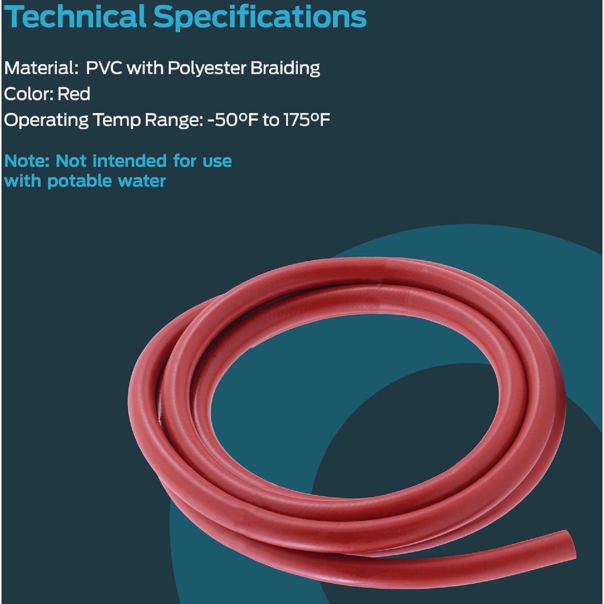 Eastman EZ-Flo 3/8 In. ID x 10 Ft. L. PVC Air Hose Image 5