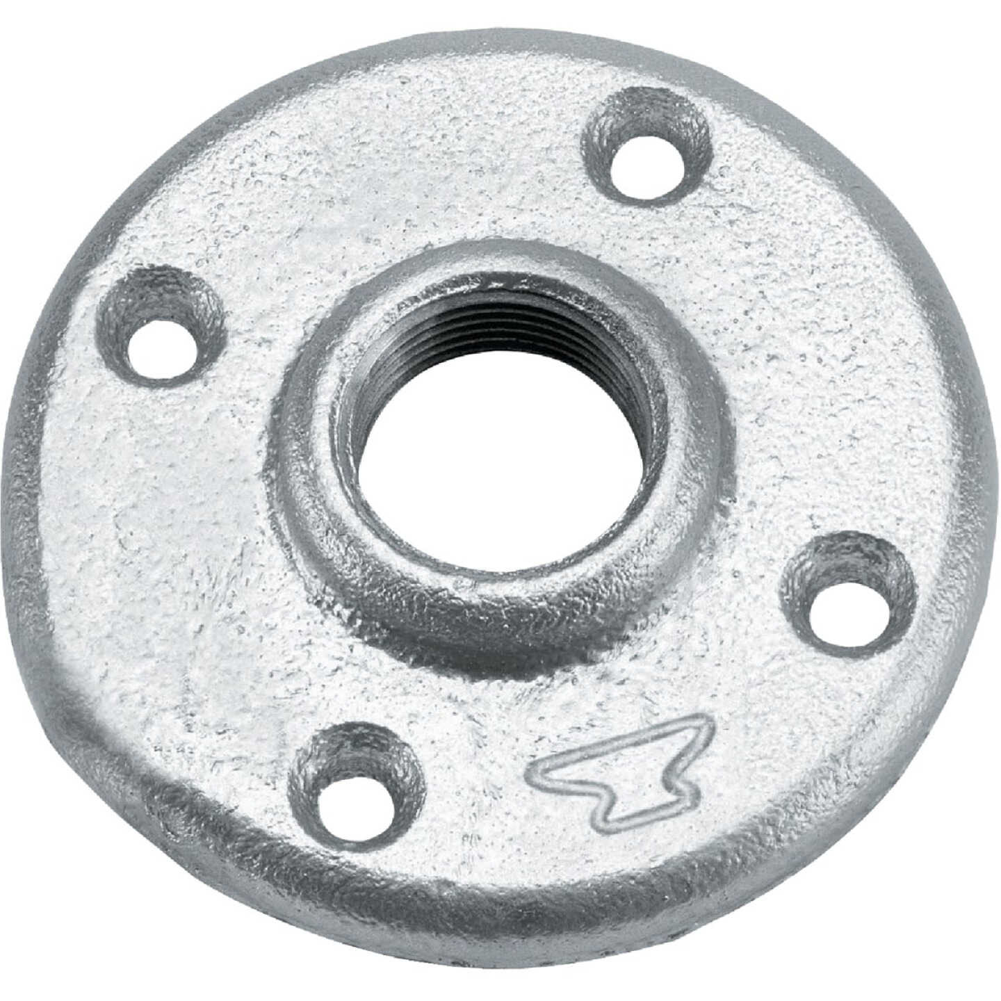 Anvil 1 In. Malleable Iron Galvanized Floor Flange Image 1