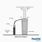 Plumb Pak 5/8 In. x 1/2 In. Gray Dishwasher Air Gap Image 5