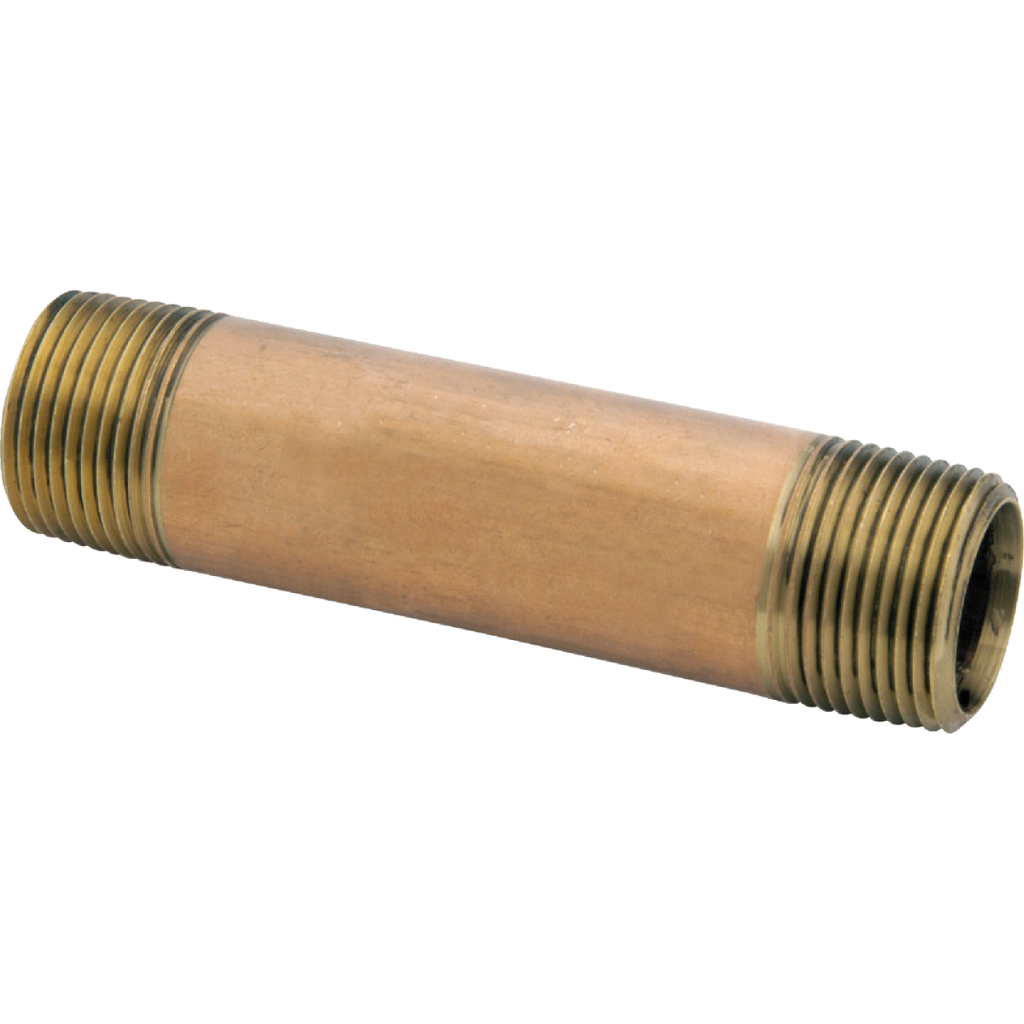Anderson Metals 1/8 In. x 6 In. Red Brass Nipple Image 1