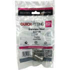 QuickFitting 1/2 In. Push-to-Connect Stainless Steel Straight Coupling Image 2