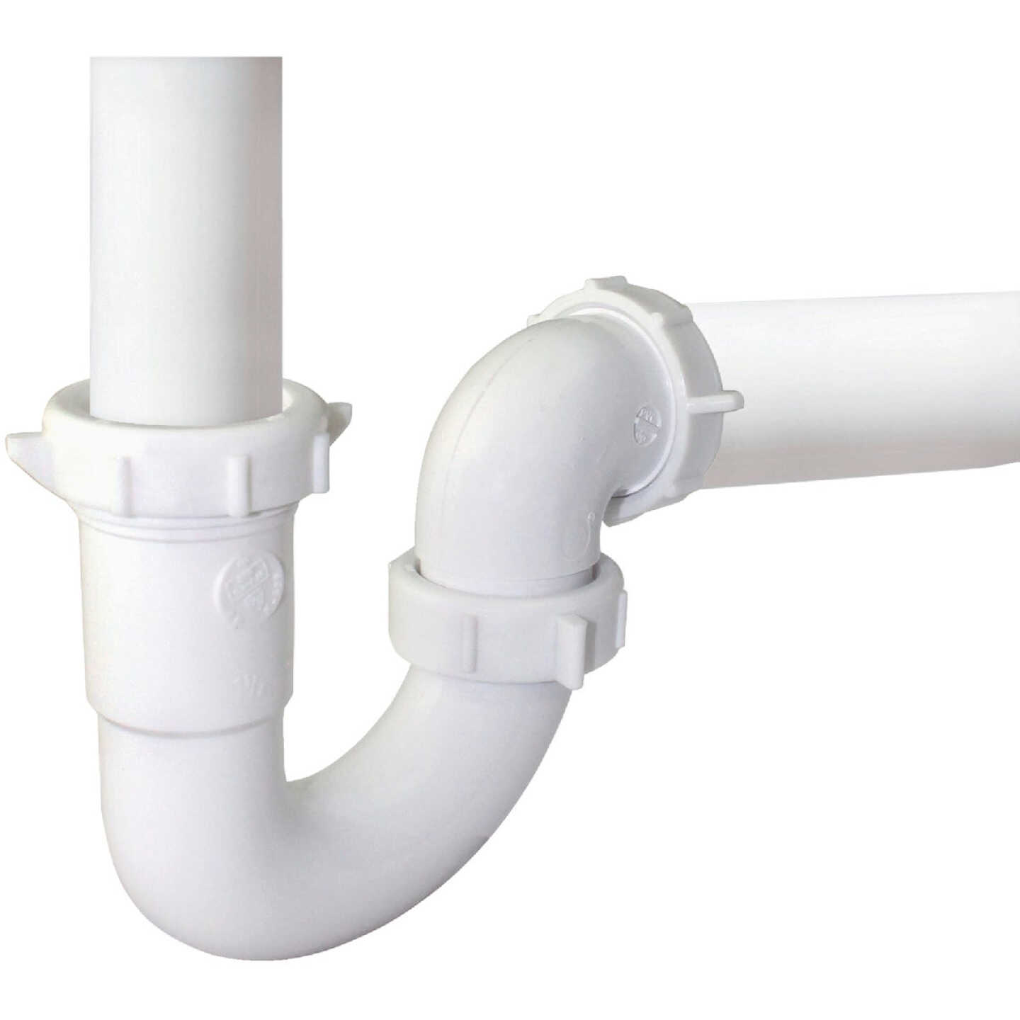 Keeney 1-1/2 In. or 1-1/4 In. White Plastic J-Bend Image 3