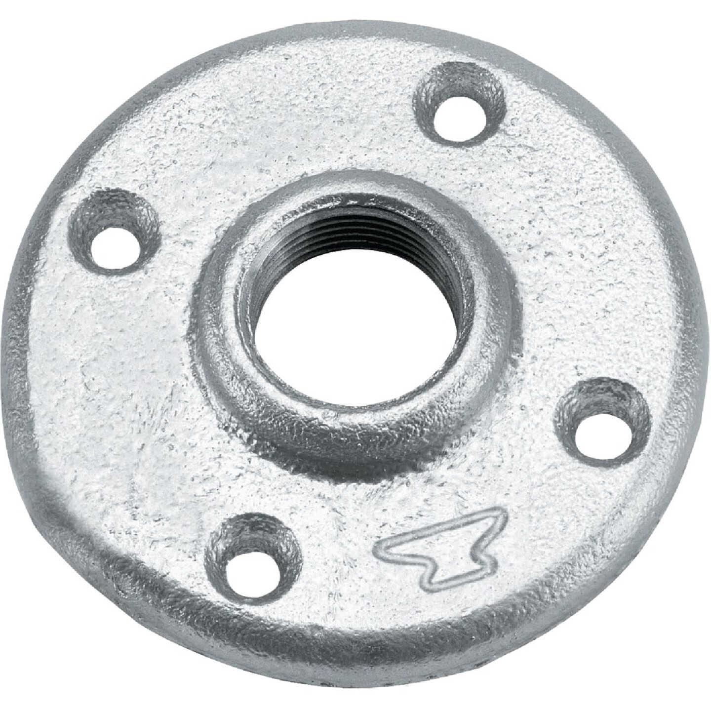 Anvil 2 In. Malleable Iron Galvanized Floor Flange Image 1