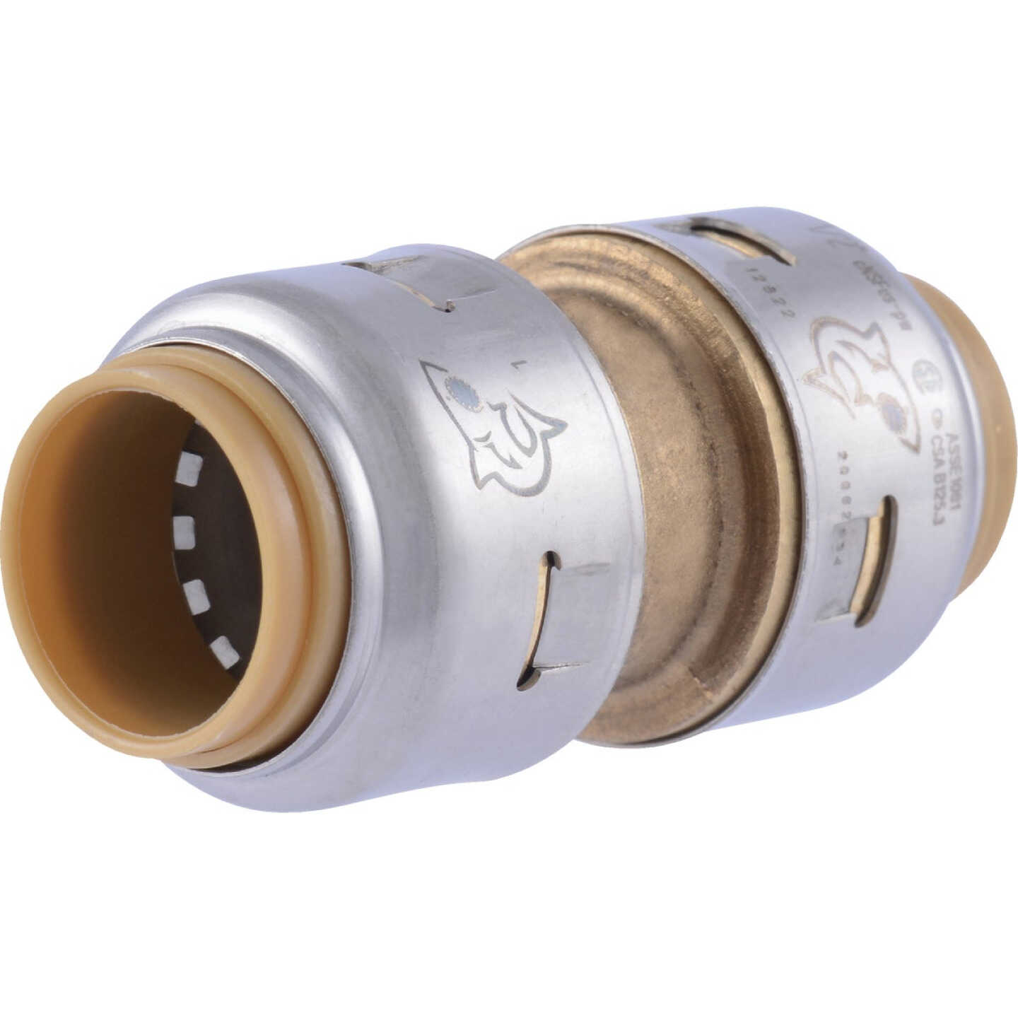 SharkBite 1/2 In. Push-to-Connect Straight Brass Coupling (4-Pack) Image 1