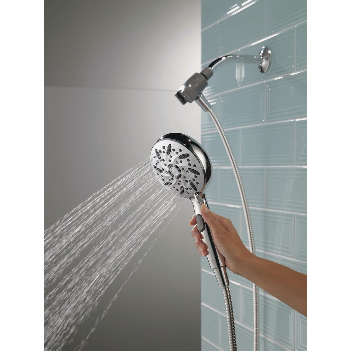 Brondell Nebia Yuba 5-Setting Fixed Showerhead, Brushed Nickel Image 1