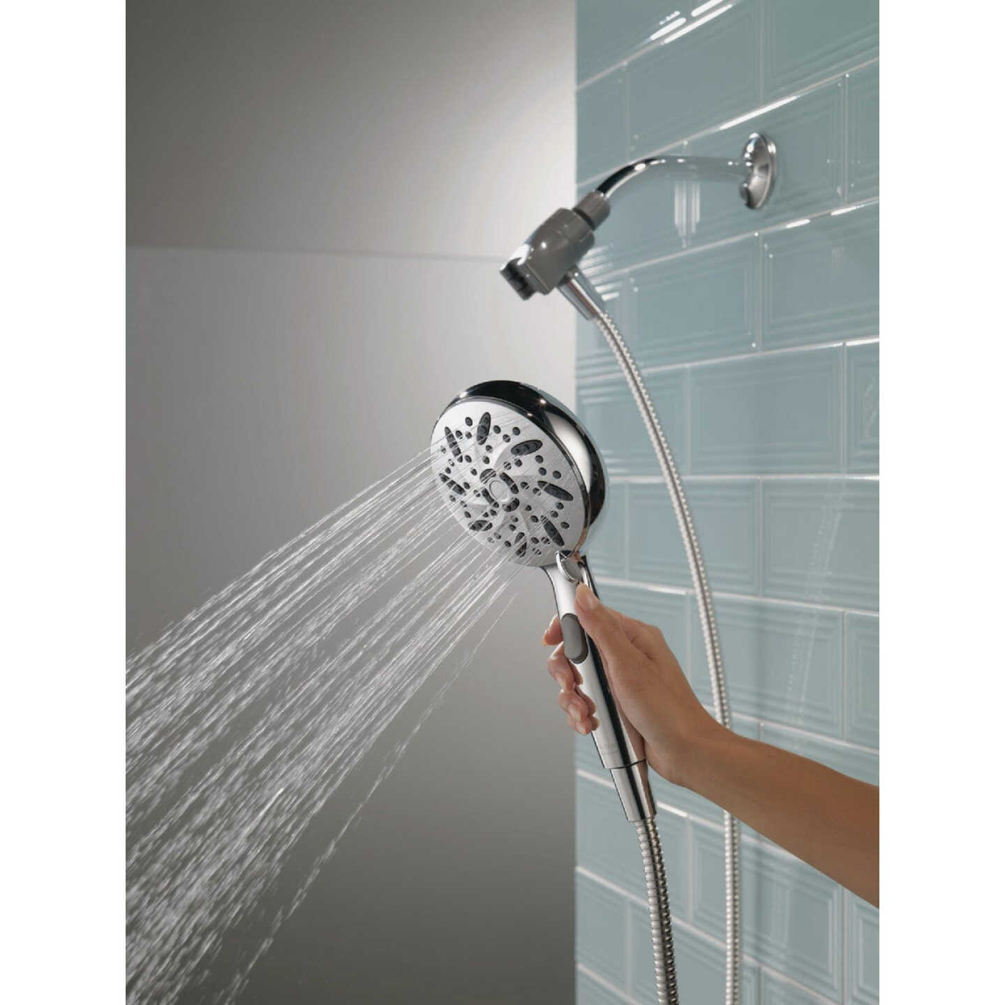 Brondell Nebia Yuba 5-Setting Fixed Showerhead, Brushed Nickel Image 1