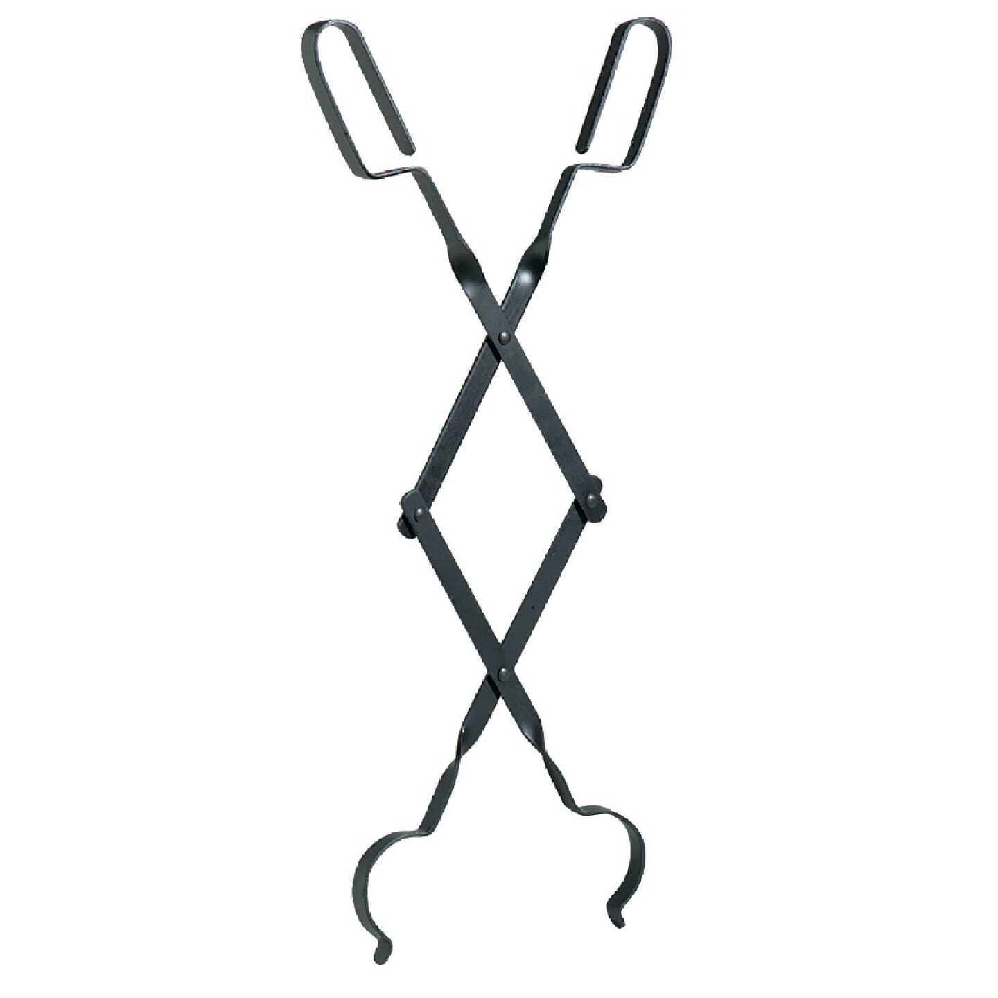 Home Impressions Rigid Steel 28 In. Black Fireplace Tongs Image 1