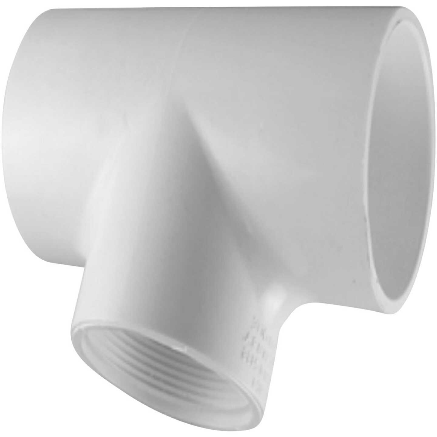 Charlotte Pipe 1 In. Solvent Weld x FIP Schedule 40 PVC Tee Image 1