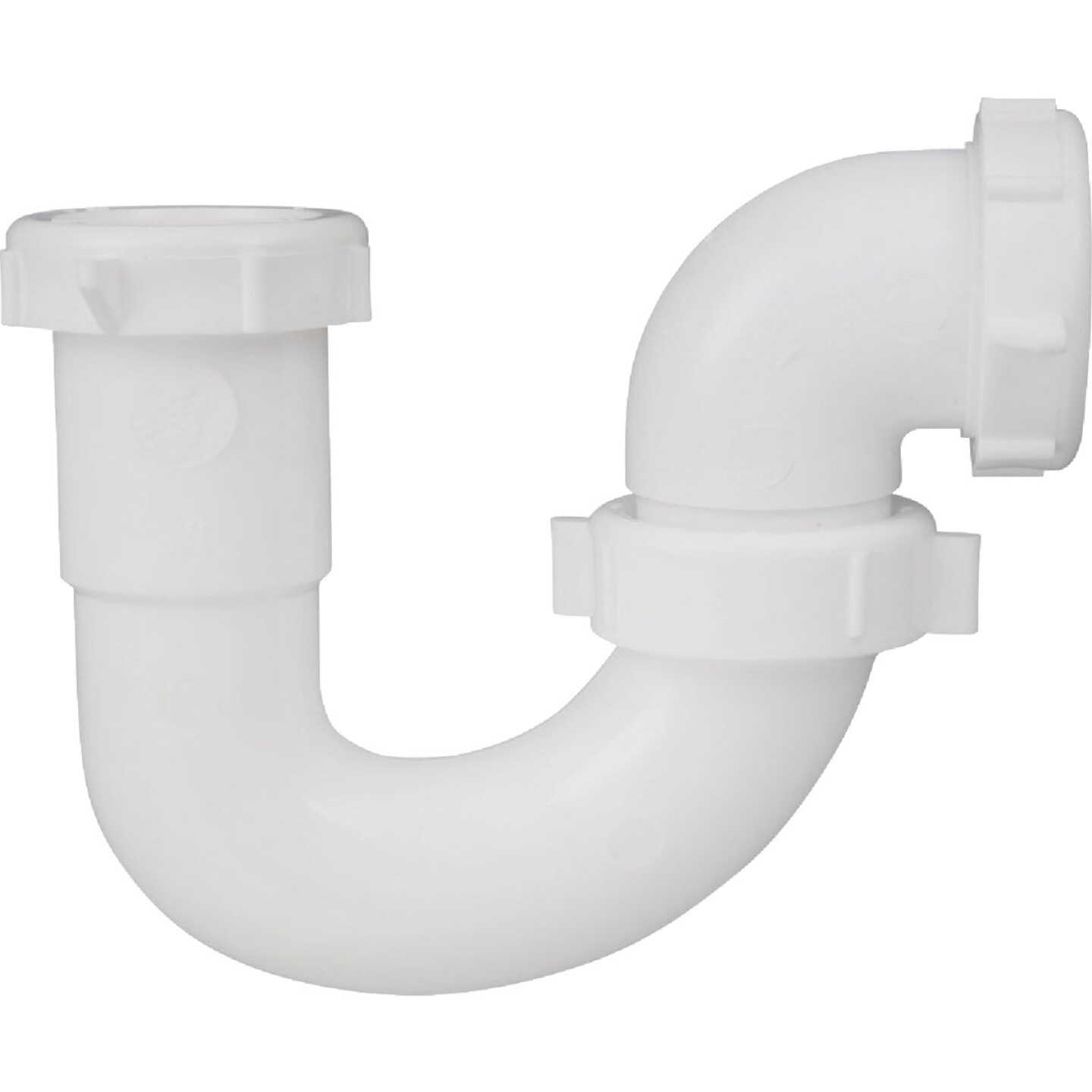 Do it Best 1-1/2 In. White Polypropylene Sink Trap with Reducer Washer Image 1