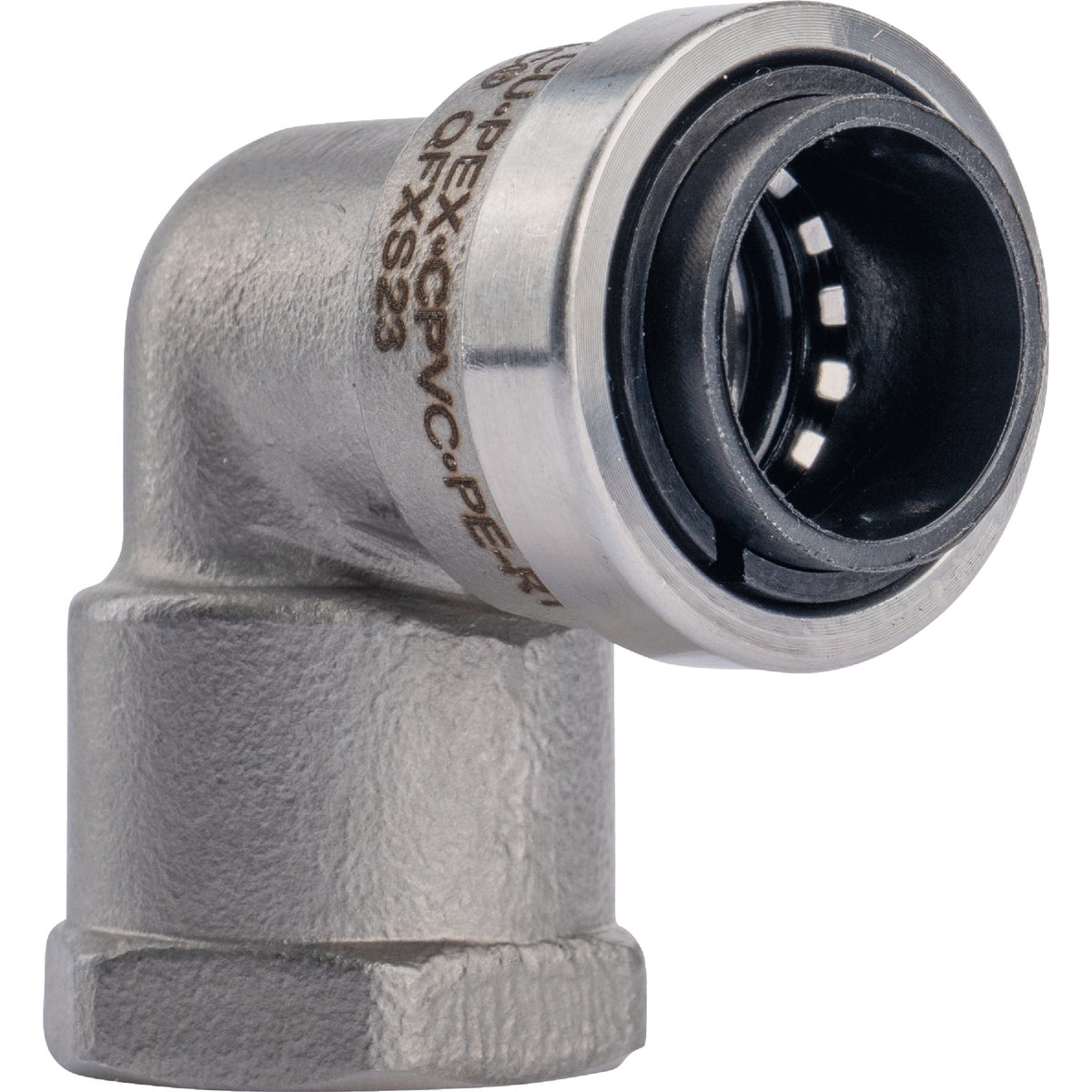 QuickFitting 1/2 In. Push-to-Connect x 1/2 In. FNPT Stainless Steel 90-Degree Elbow Image 5