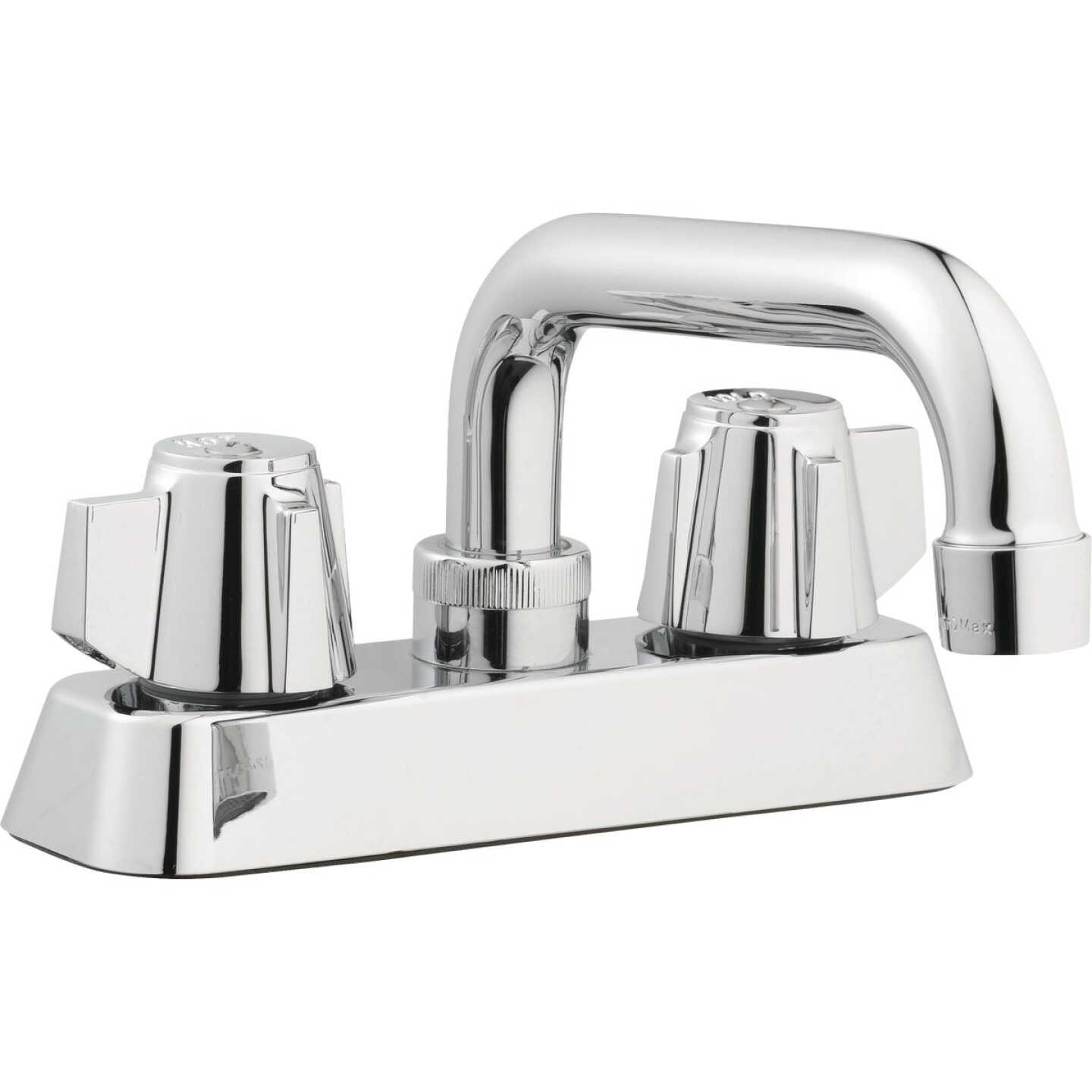 HomePointe 4 In. Chrome Centerset Laundry Faucet Image 1