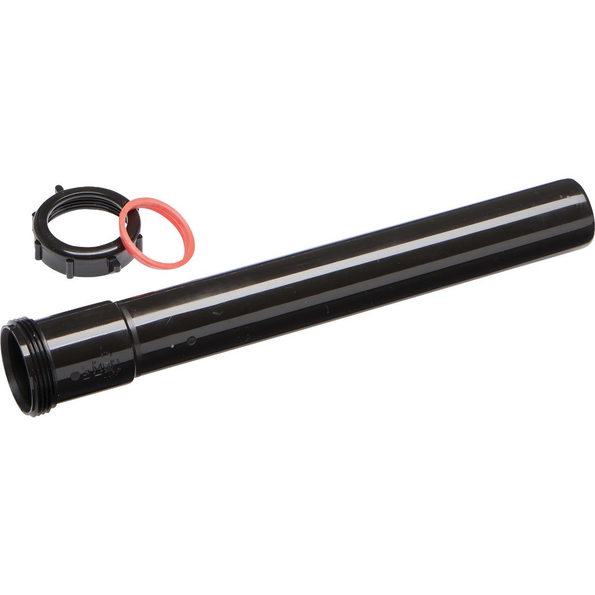 Keeney 1-1/2 In. x 12 In. Black Plastic Slip-Joint Extension Tube