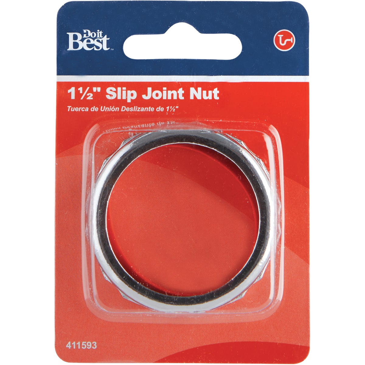 Do it Best 1-1/2 In. x 1-1/2 In. Die-Cast Slip Joint Nut and Washer Image 2