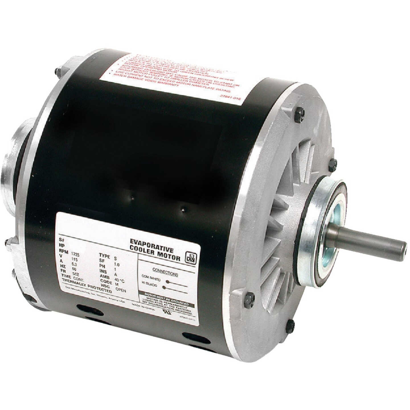 Dial 3/4 HP 1-Speed Residential Replacement Cooler Motor Image 1