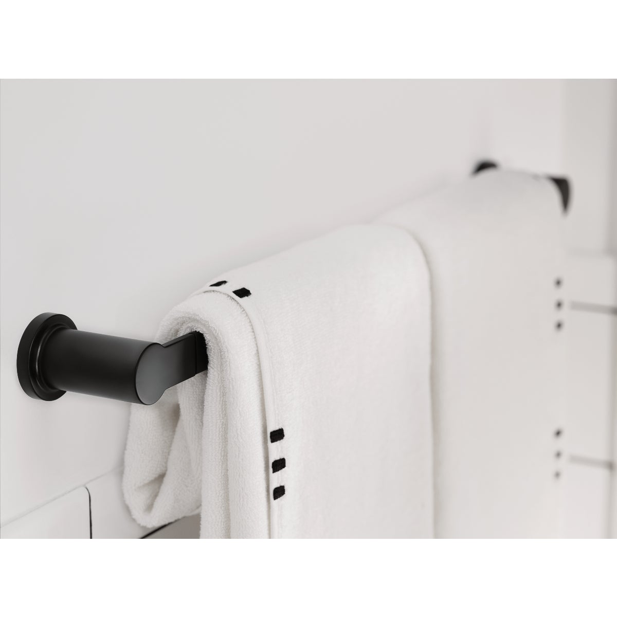 Moen Rinza 18 In. Towel Bar, Matte Black Image 2