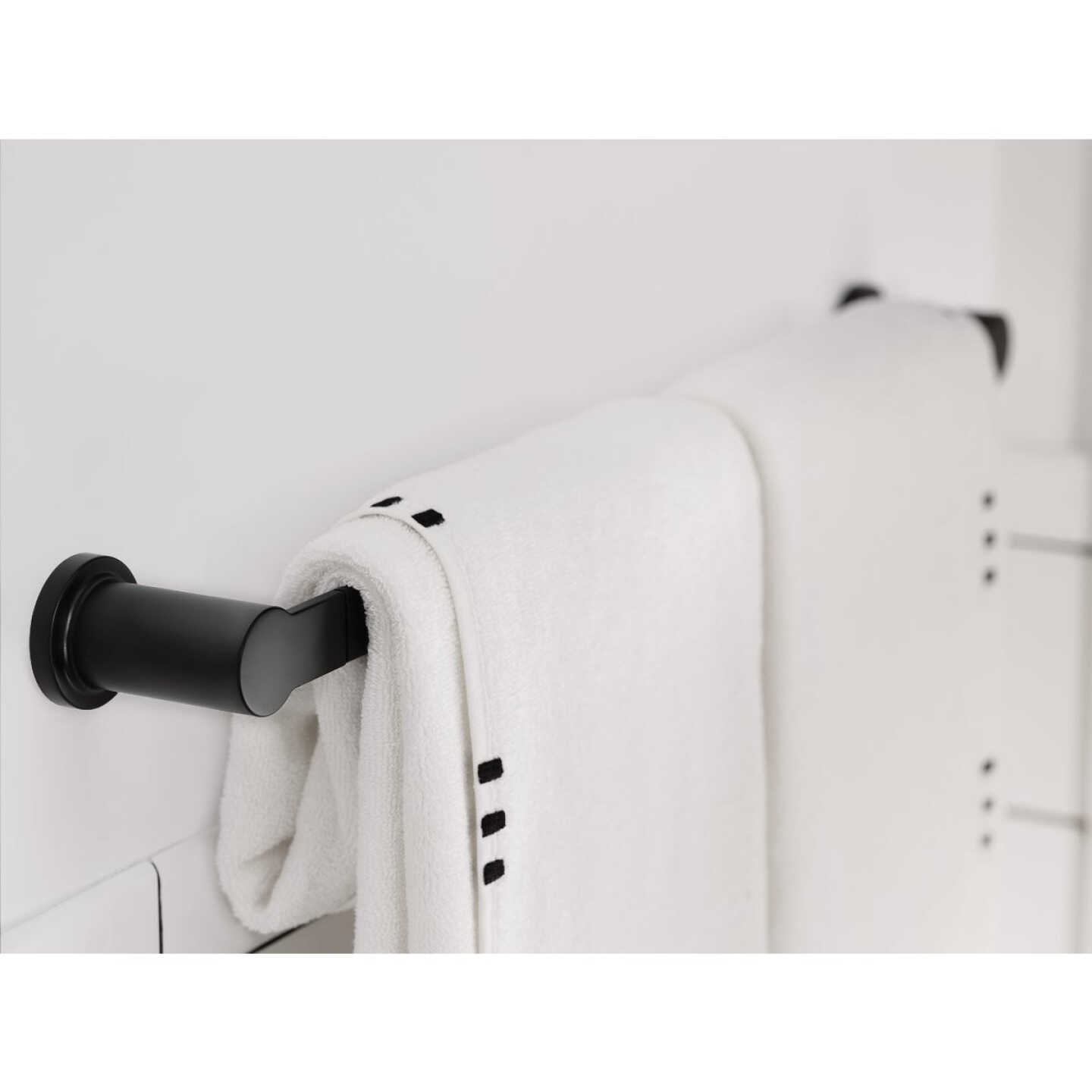 Moen Rinza 18 In. Towel Bar, Matte Black Image 2
